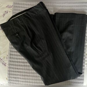 Banana Republic Charcoal Pinstripe Trousers